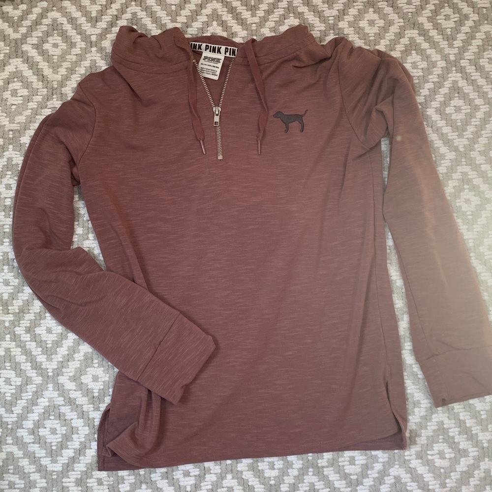 SOLD PINK zip up hoodie